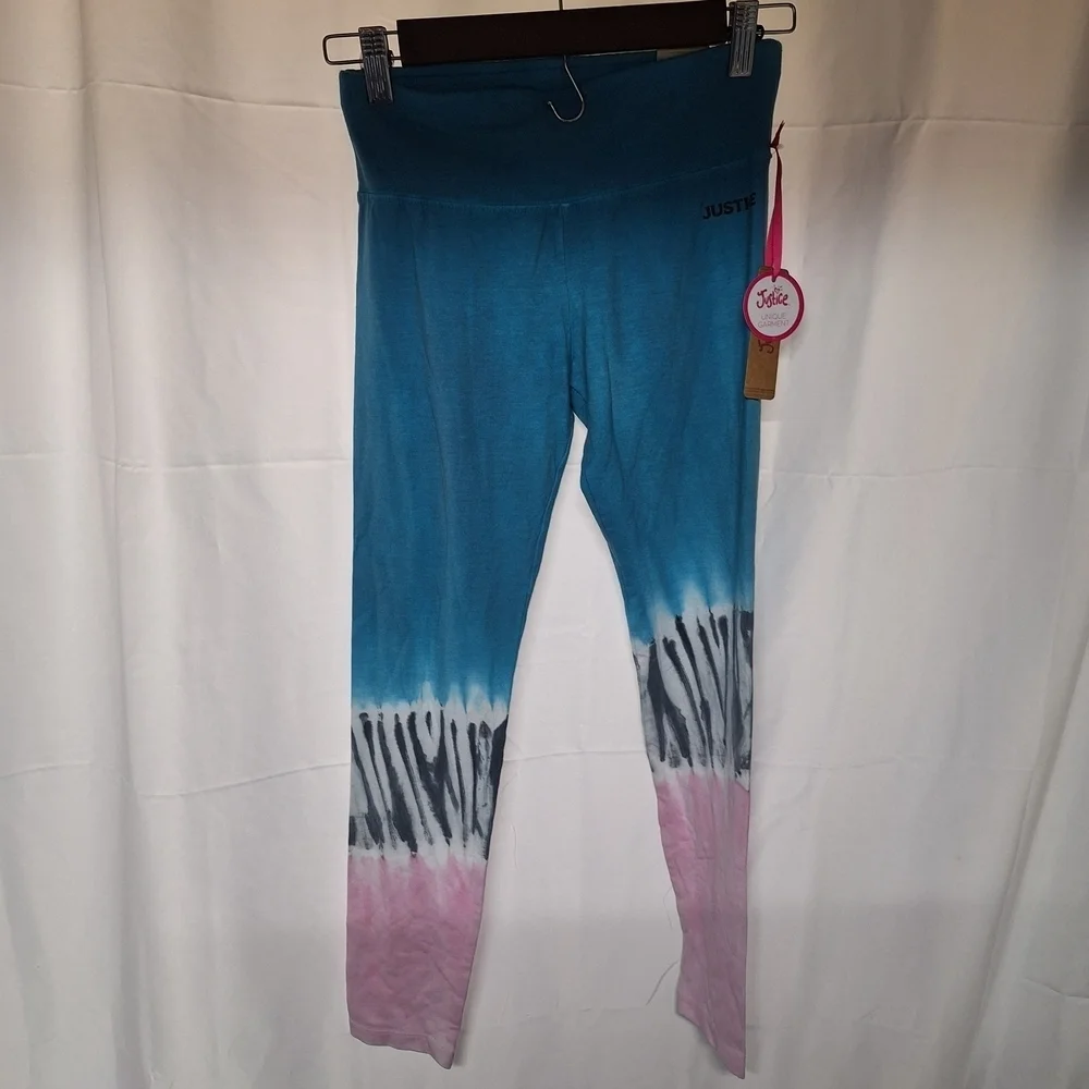 Blue and Pink Tie-Dye Kids Leggings 3- Piece Bundle 2 Are NWT